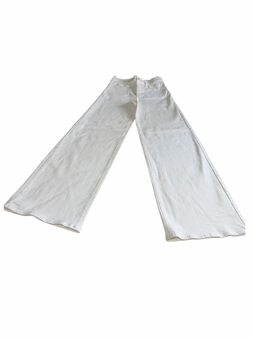 FRAME Le Pixie Slim Palazzo Patch Pocket High Waist Wide Leg Jeans Size 27 - Picture 7 of 16